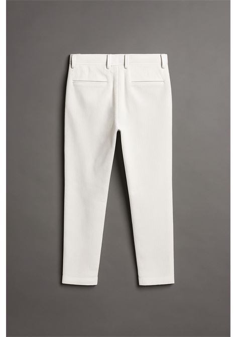 PT Torino Mens White Fine-Corduroy Trousers  Rebel Fit Model PT TORINO |  | CORTZ1Z00FWDN010